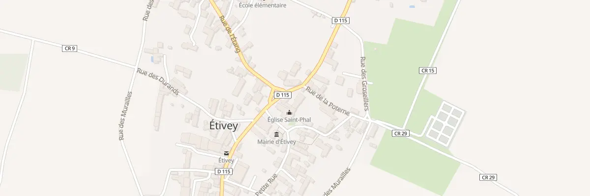 Plan du 9 Pl de l’Eglise à Étivey