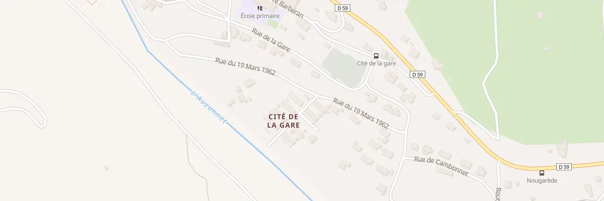 Plan du 13 Rue du 19 Mars 1962 à Saint-Jean-de-Valériscle