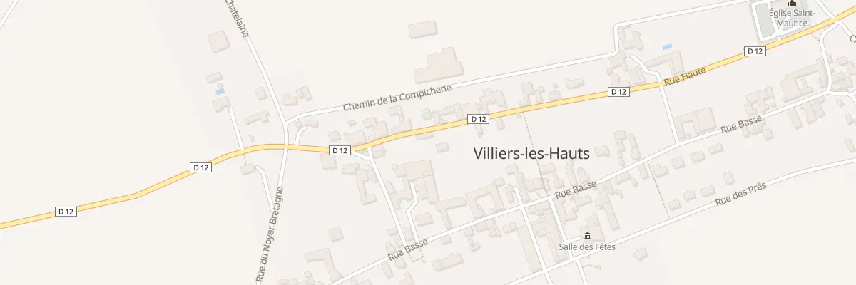 Plan du 4 Rue Haute à Villiers-les-Hauts