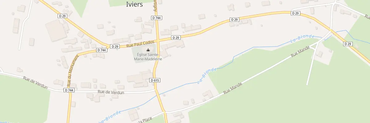 Plan du 6 Rue Paul Codos à Iviers