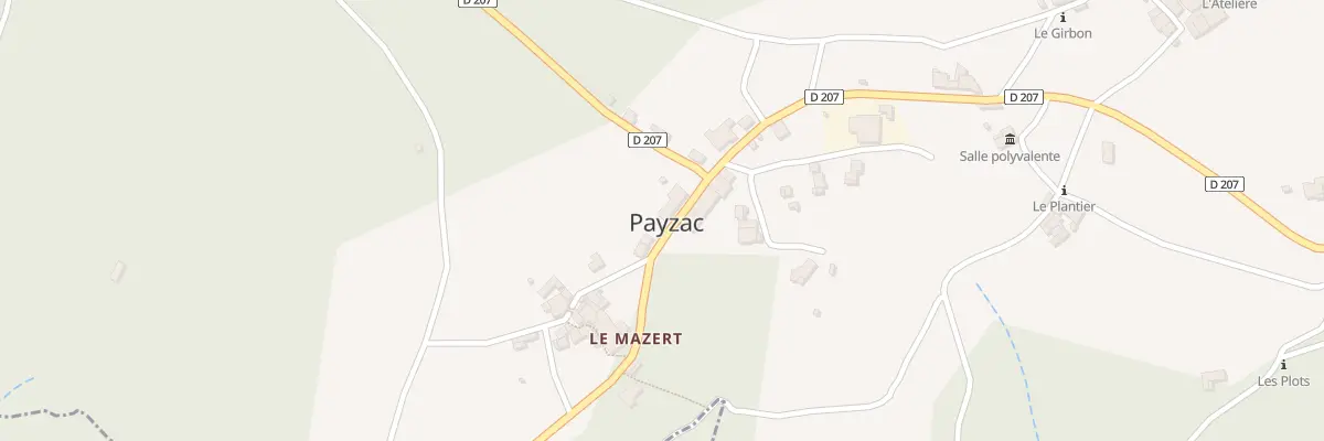 Plan du 34 Rte de Chambonas à Payzac