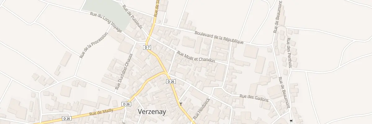 Plan du 10 Rue Moët et Chandon à Verzenay
