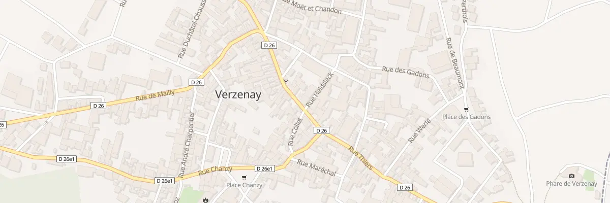 Plan du 9 Rue Thiers à Verzenay