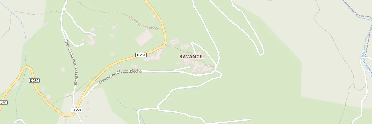 Plan du 5033B Bavancel Sud à Faugères