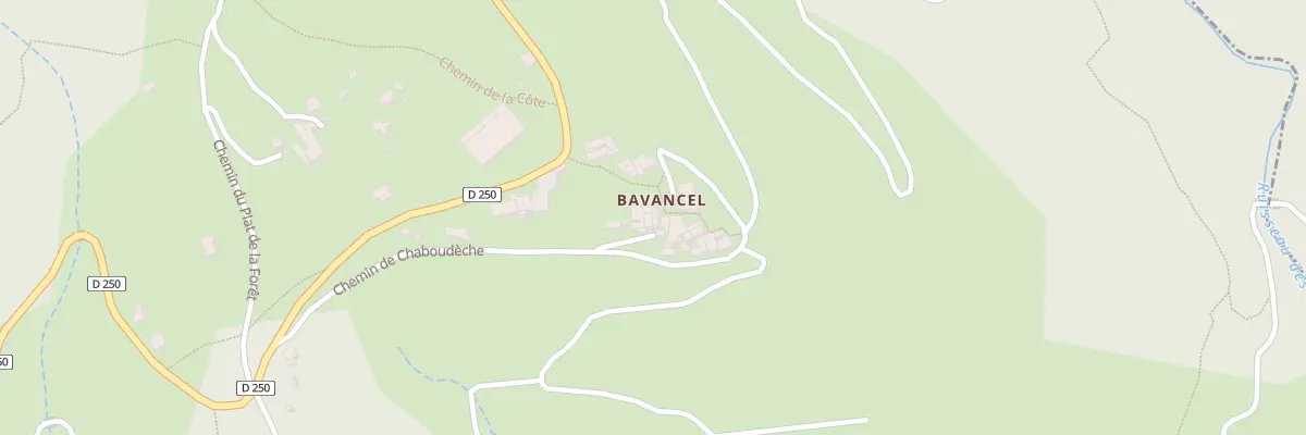 Plan du 5033 Bavancel Sud à Faugères