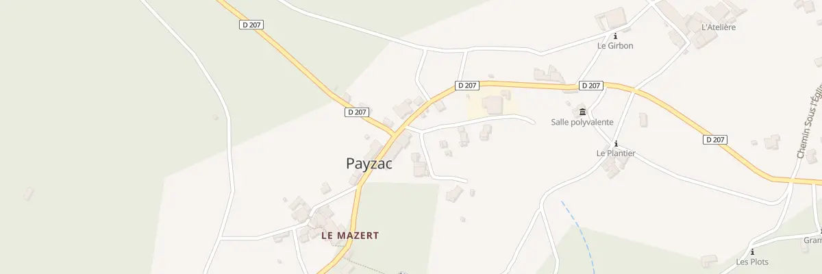 Plan du 5066 Le Mazert à Payzac