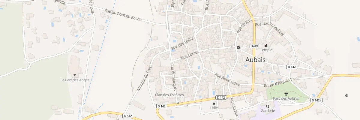 Plan du 27 Rue Droite à Aubais