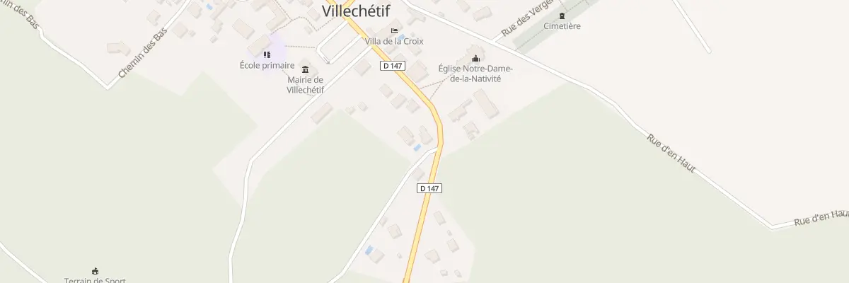 Plan du 37 Rue de la Croix à Villechétif
