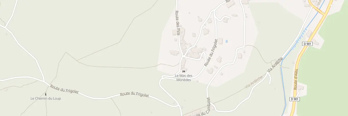 Plan du 75 Rte des Pins à Saint-Paul-le-Jeune