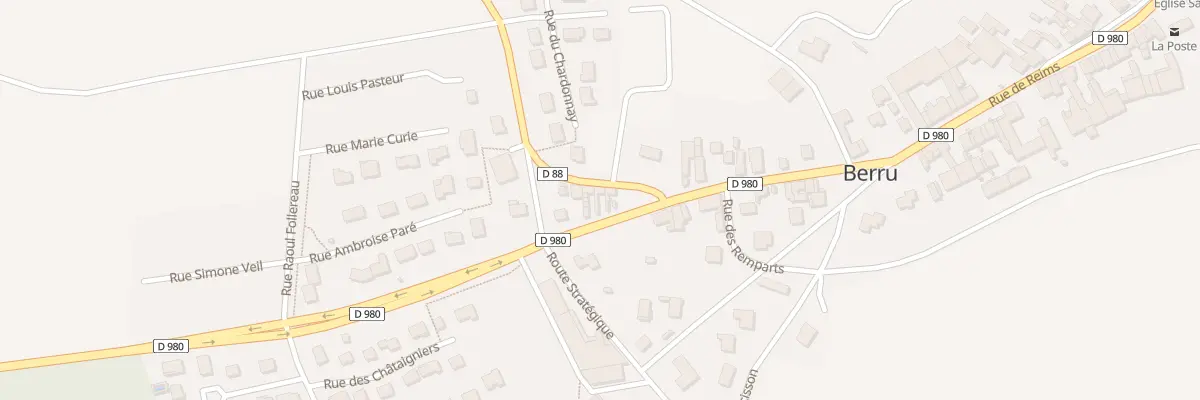 Plan du 40 Rue de Reims à Berru