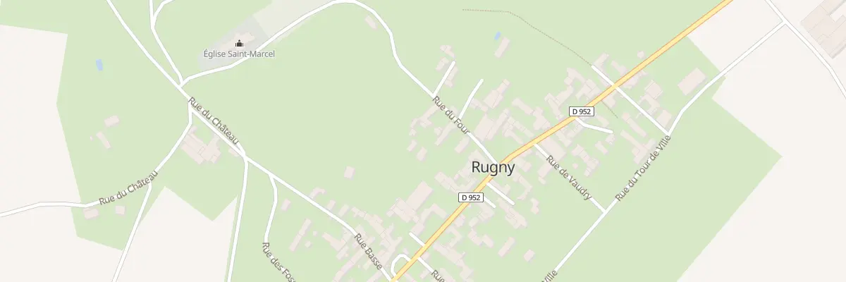 Plan du 74 Village de Rugny à Rugny