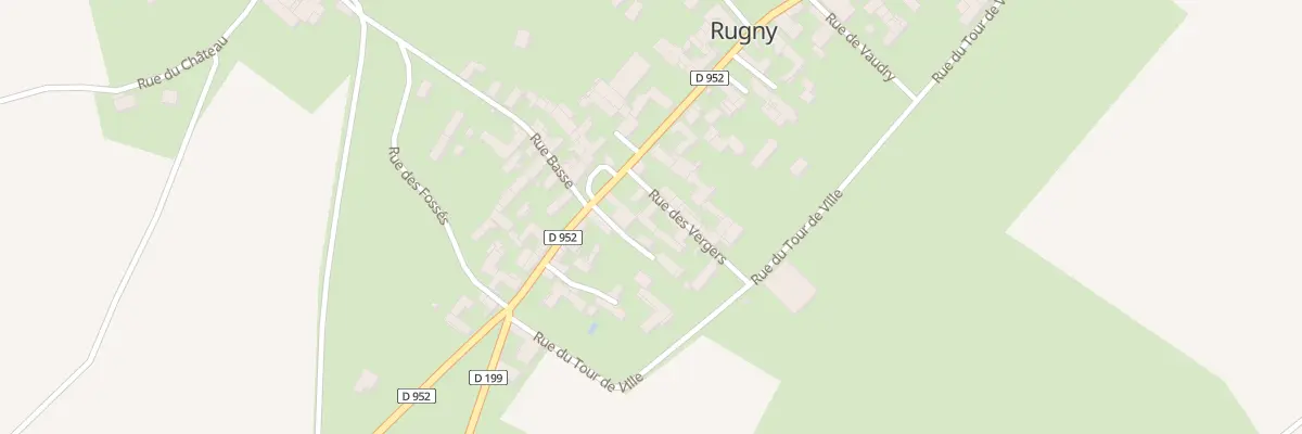 Plan du 40 Village de Rugny à Rugny