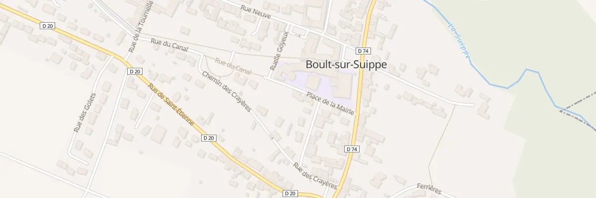 Plan du 3 Rue du Canal à Boult-sur-Suippe
