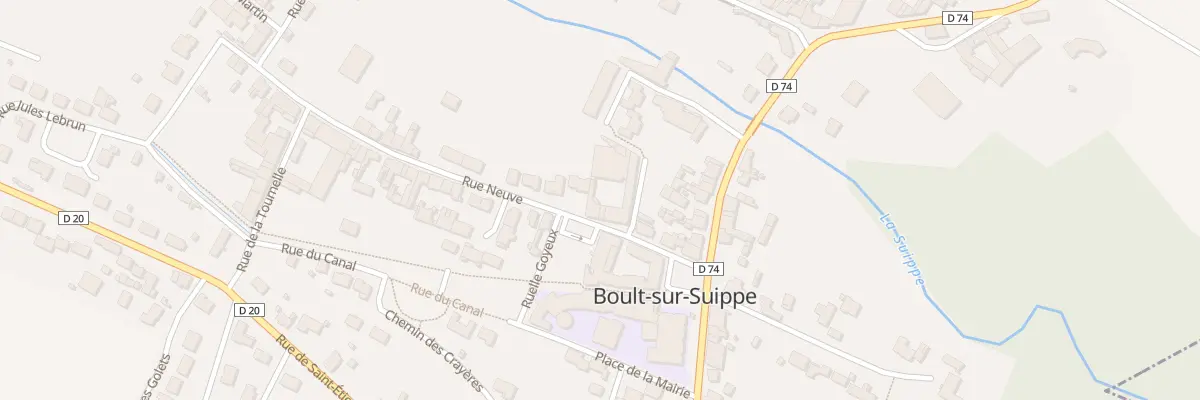Plan du 8 Rue Neuve à Boult-sur-Suippe