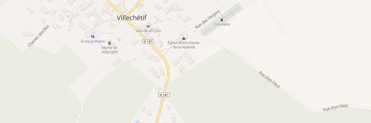 Plan du 24 Rue de la Croix à Villechétif