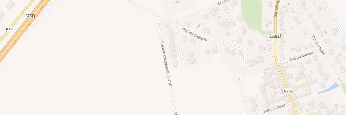 Plan du 6 Rue Ruisseau La Blanche à Caurel