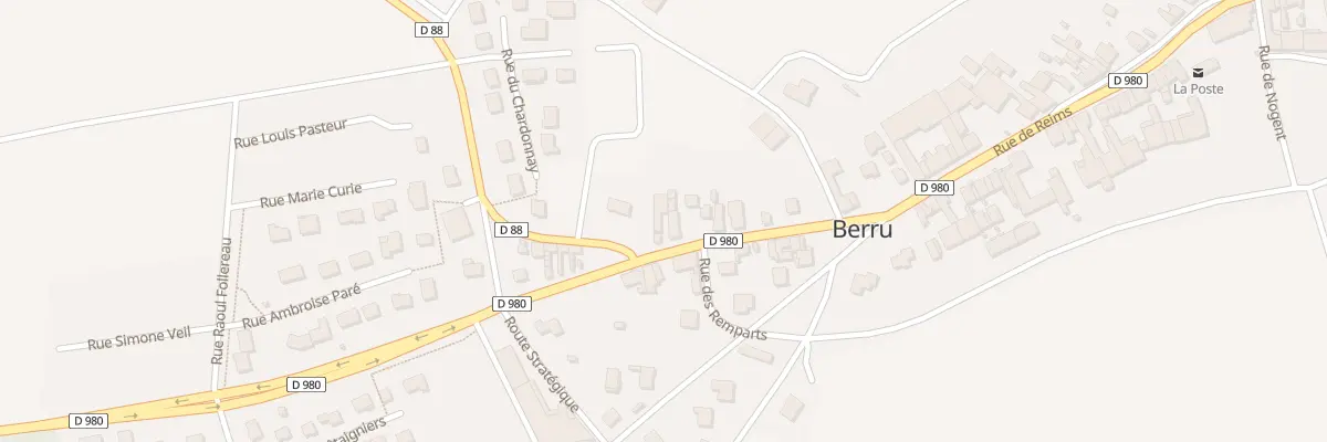 Plan du 32 Rue de Reims à Berru
