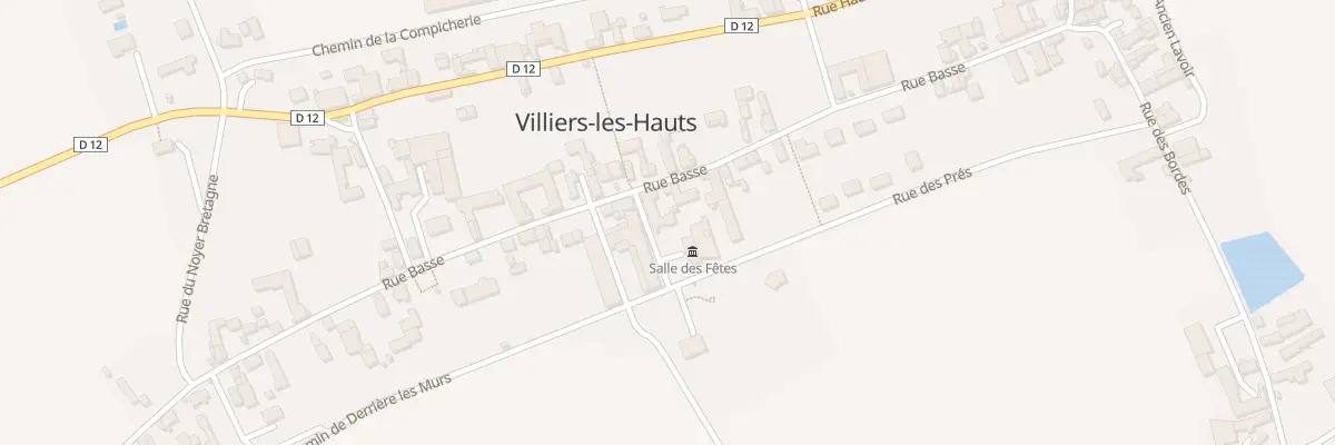 Plan du 26 Rue Basse à Villiers-les-Hauts