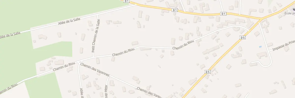 Plan du 23 Che du Riou à Nervieux