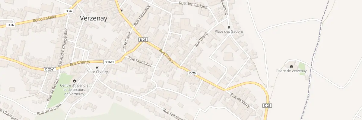 Plan du 23 Rue Thiers à Verzenay