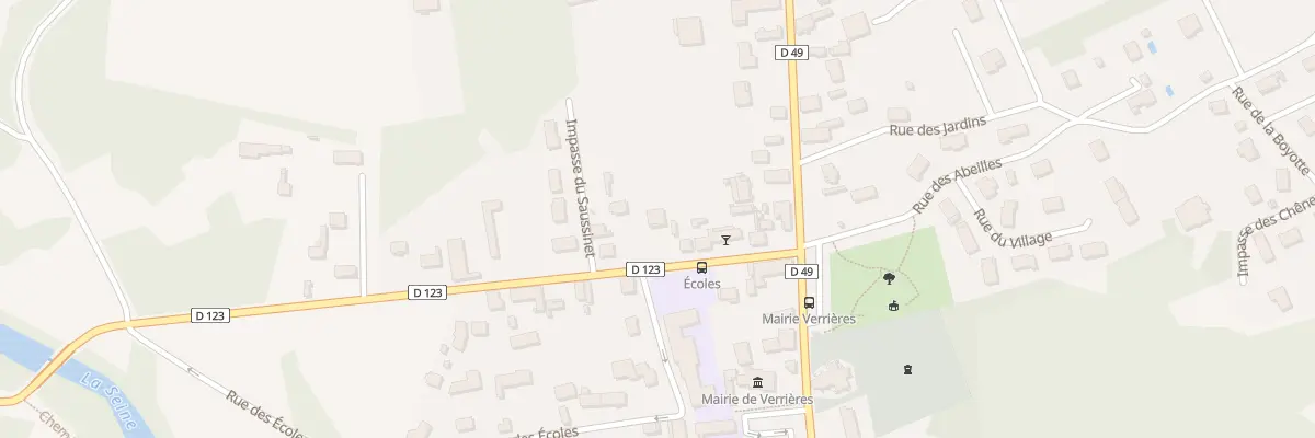 Plan du 8 Rue du General de Gaulle à Verrières