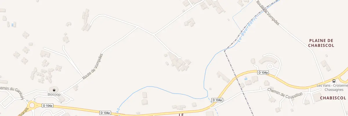 Plan du 5215 Vompdes à Chambonas