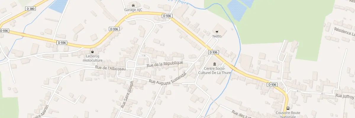 Plan du 9 Rue de la République à Cousolre