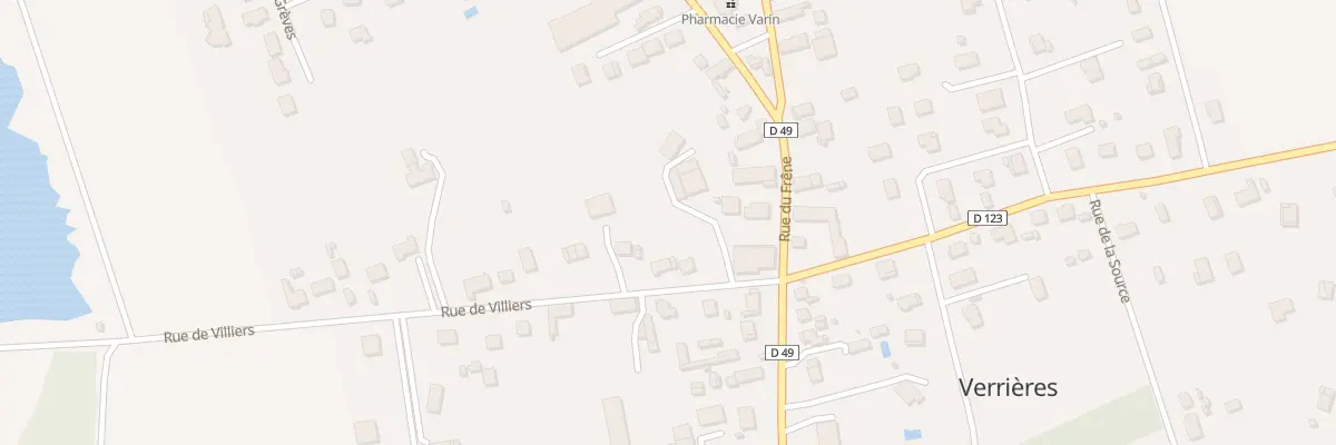 Plan du 2 Rue de Villiers à Verrières
