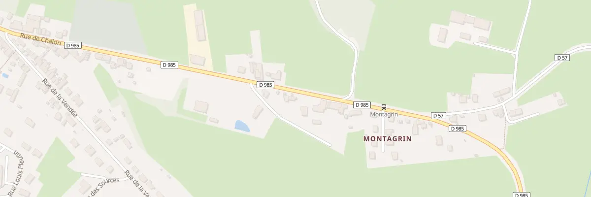 Plan du 9503 Rue de Montagrin à Saint-Vincent-Bragny