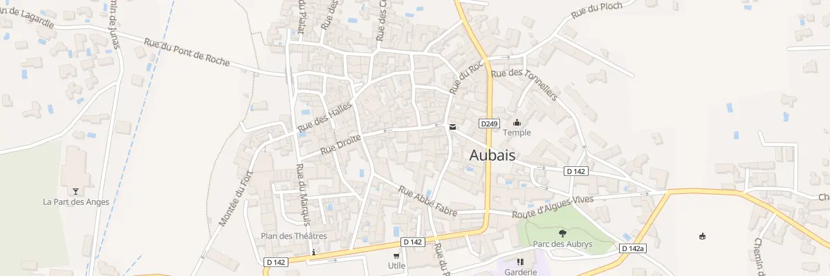 Plan du 9 Rue Droite à Aubais