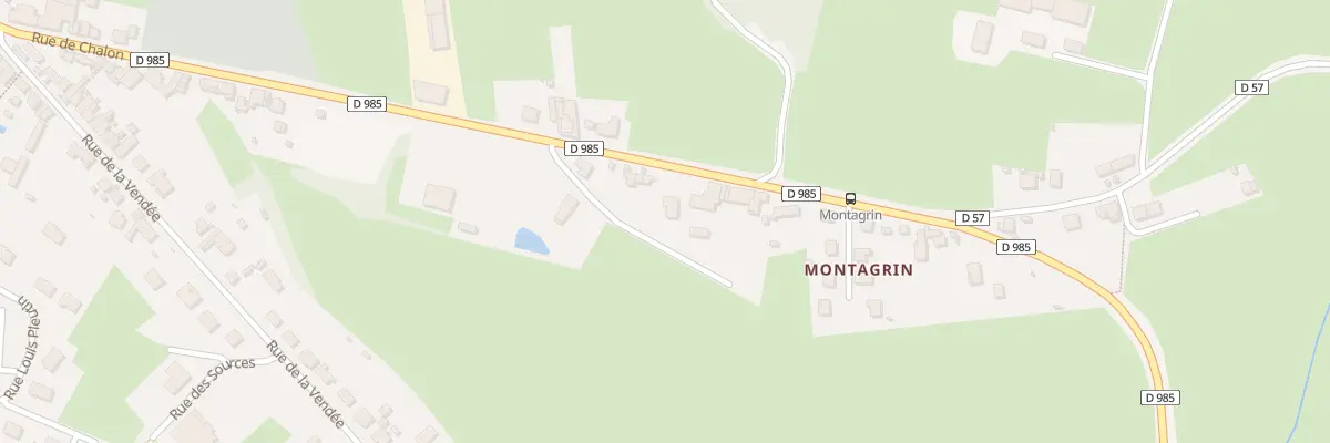 Plan du 9660 Rue de Montagrin à Saint-Vincent-Bragny