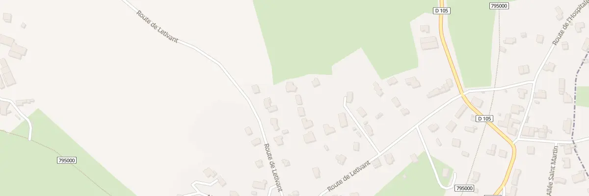 Plan du 582 Rte de Létivant à Périgneux
