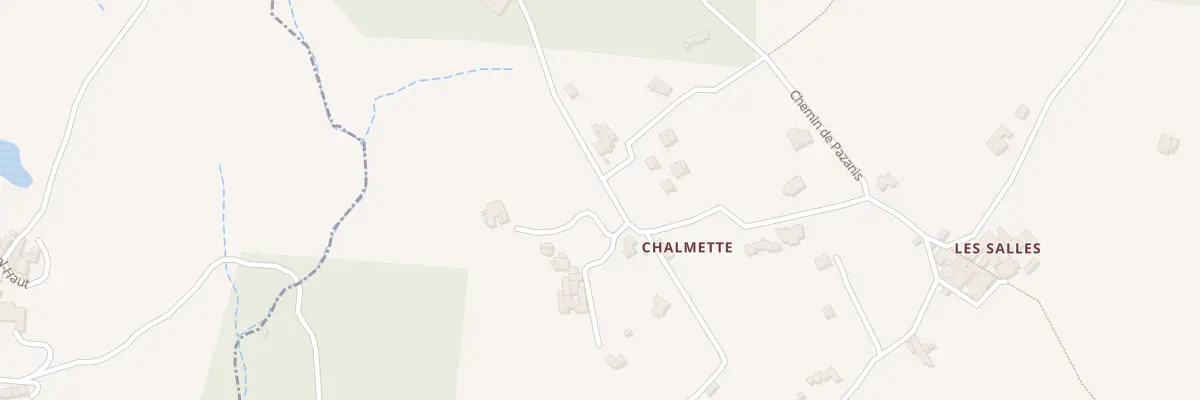 Plan de La Chalmette à Payzac