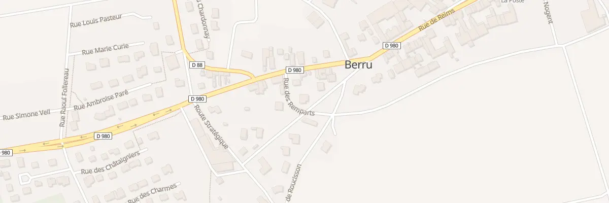 Plan du 6 Rue de la Gare à Berru