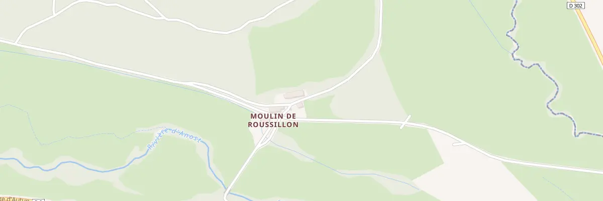 Plan du 9 Moulin de Roussillon à Anost