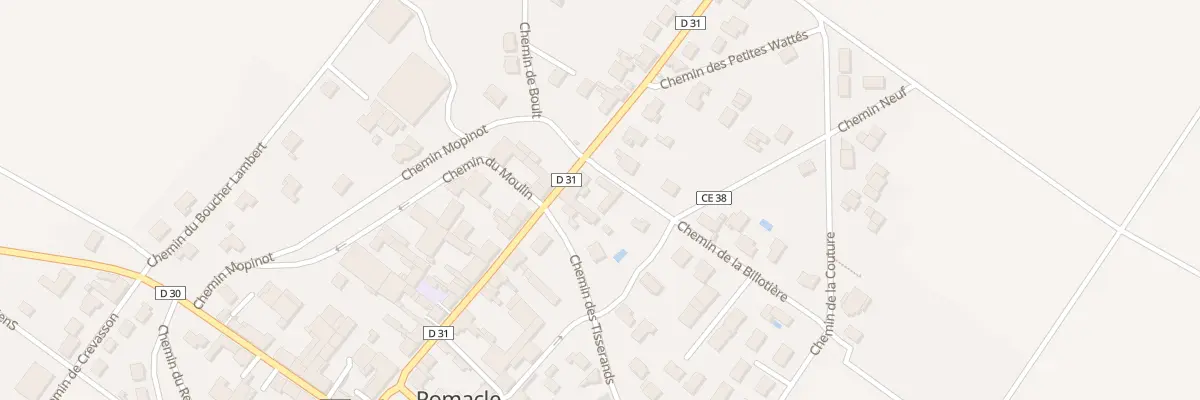 Plan du 2D Che de la Billotiere à Pomacle