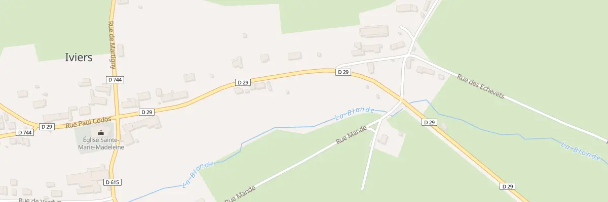 Plan du 2 Rue Paul Codos à Iviers