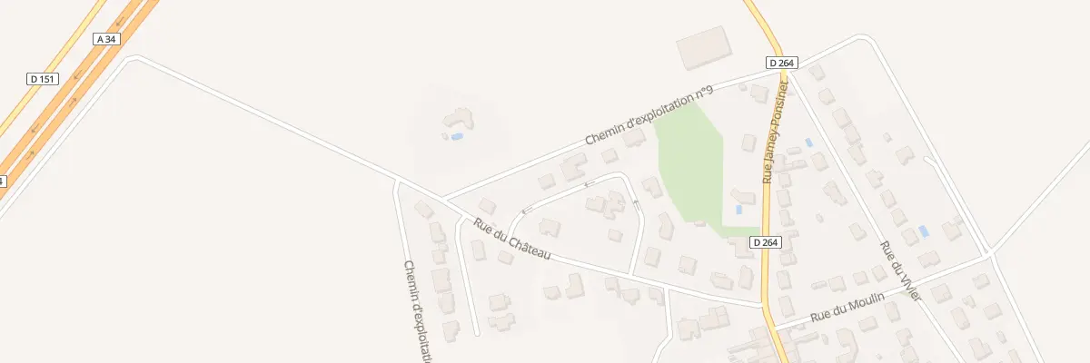 Plan du 14 Rue Clos du Chateau à Caurel