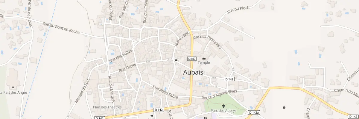 Plan du 6 Rue Droite à Aubais