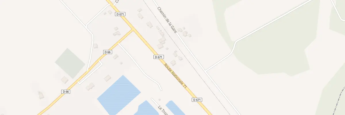 Plan du 9 Rte Nationale 71 à Saint-Thibault