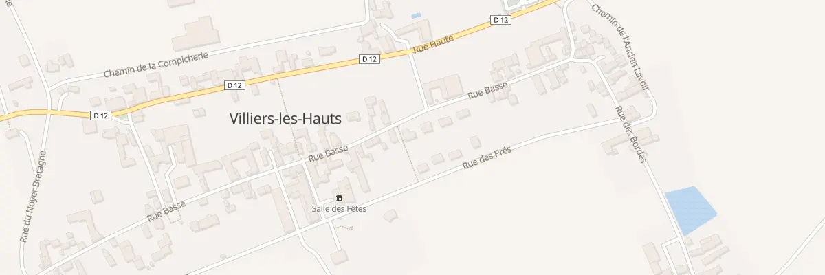 Plan du 36 Rue Basse à Villiers-les-Hauts