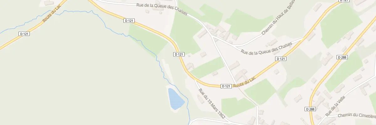 Plan du 90 Rte du Lac à Moux-en-Morvan