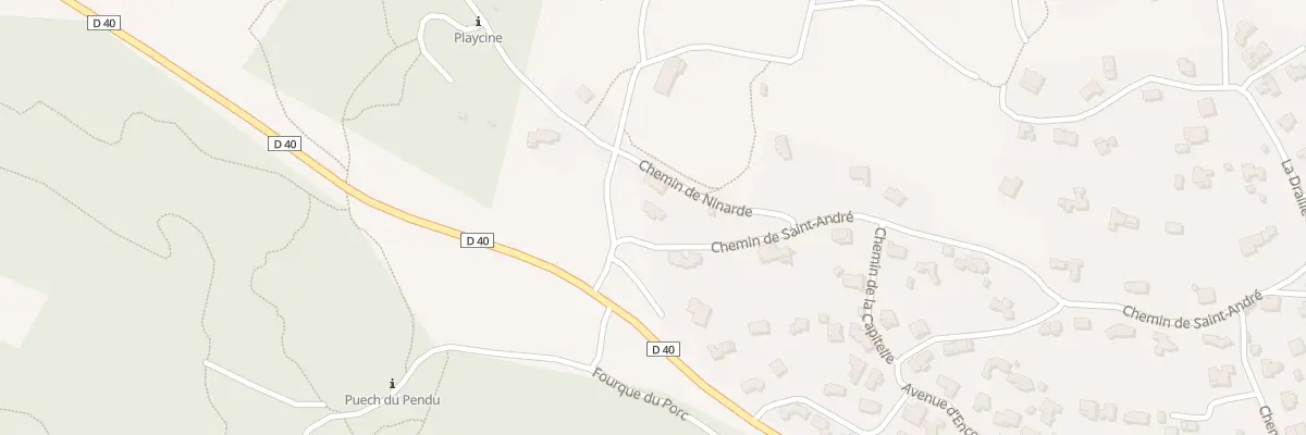 Plan du 18 Che de Saint Andre à Congénies