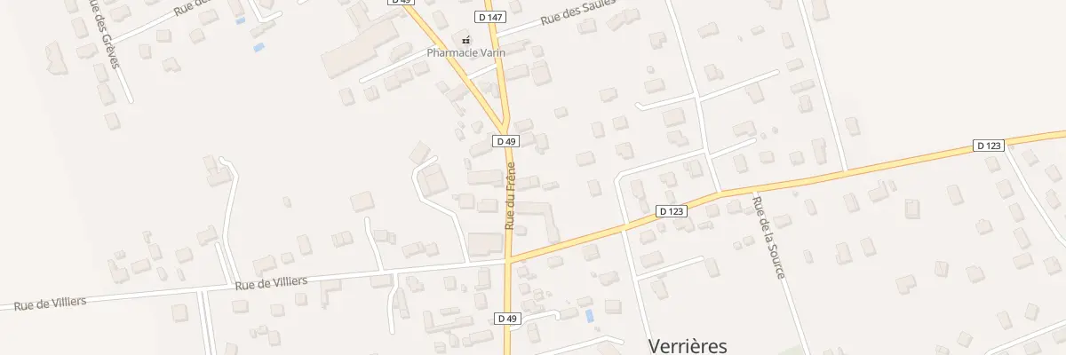 Plan du 7 Rue de la République à Verrières