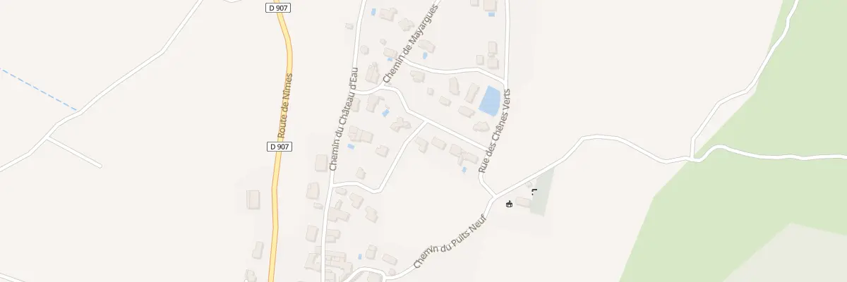 Plan du 80 Rue des Chenes Verts à Montagnac