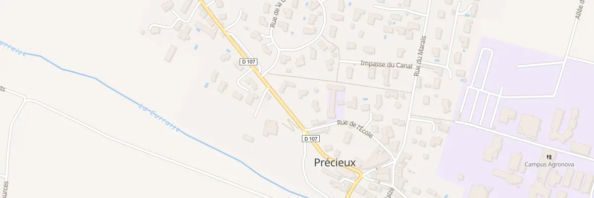 Plan du 140 Rue des Raffards à Précieux