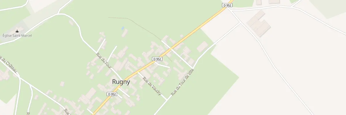 Plan du 57 Village de Rugny à Rugny
