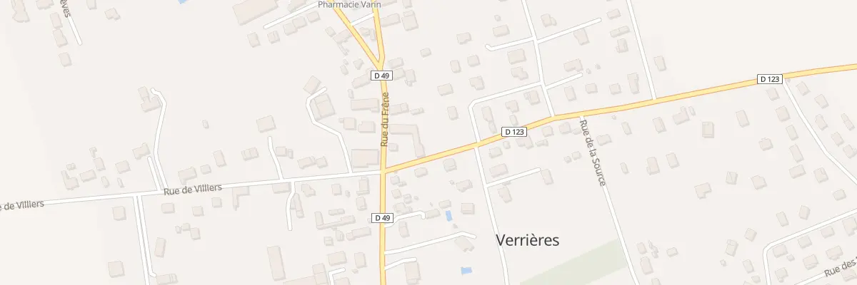 Plan du 11 Rue de la République à Verrières