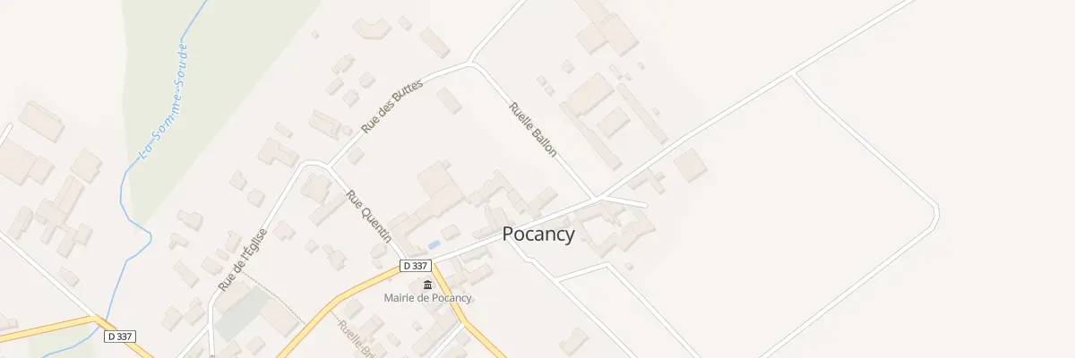 Plan du 9 Rue de Champagne à Pocancy