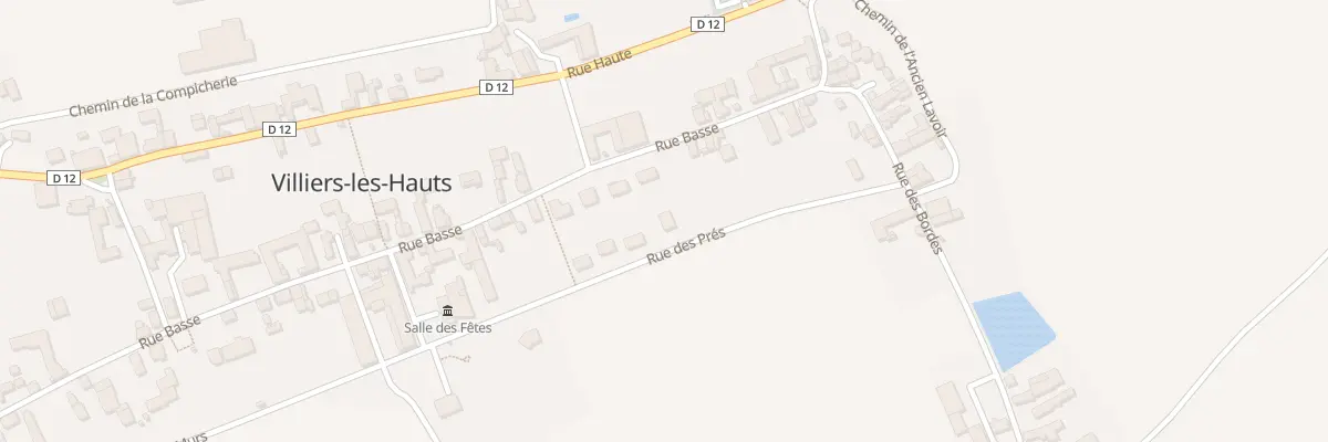 Plan du 9 Rue des Prés à Villiers-les-Hauts